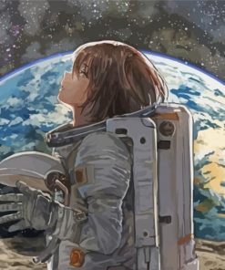 Aesthetic Astronaut Girl Art Diamond Paintings