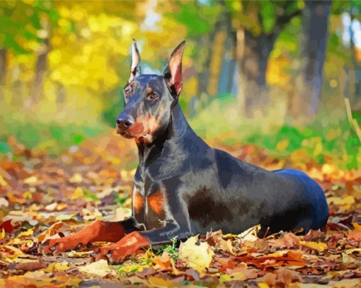 Aesthetic Doberman Pinscher Diamond Paintings