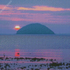 Ailsa Craig Seascape At Sunset Diamond Paintings