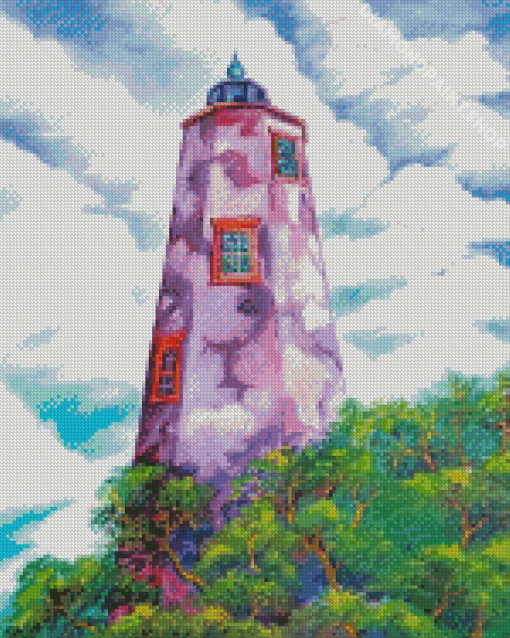 Bald Head Lighthouse North Carolina Diamond Painting