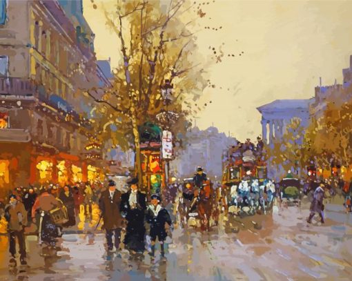 Boulevard Des Capucines By Edouard Cortes Diamond Paintings