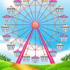 Circus Wheel Illustration Diamond Paintings