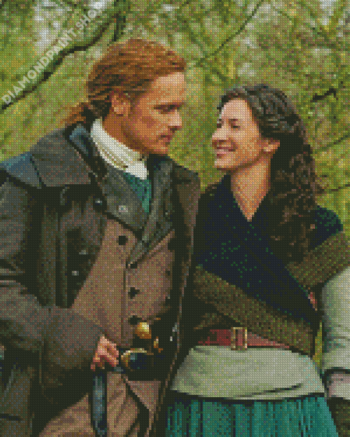 Claire Fraser And Jamie Fraser Outlander Diamond Paintings