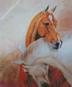 Couple Horses Art Diamond Paintings