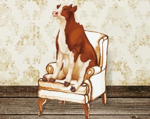 Cow Sofa Diamond Painting