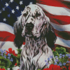 English Setter Dog Diamond Painting