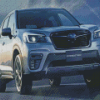 Grey Subaru Forester Car Diamond Paintings