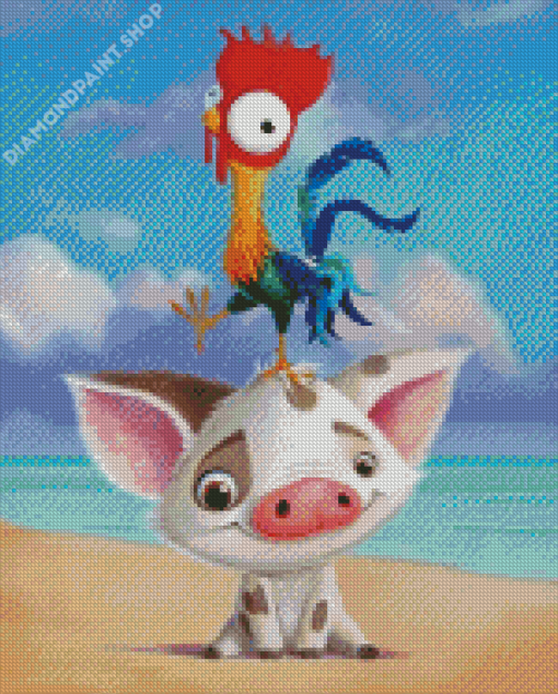 Hei Hei And Pua Diamond Paintings