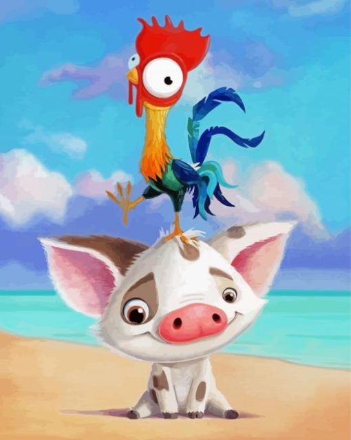 Hei Hei And Pua Diamond Paintings