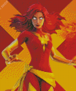 Jean Grey Dark Phoenix Diamond Painting