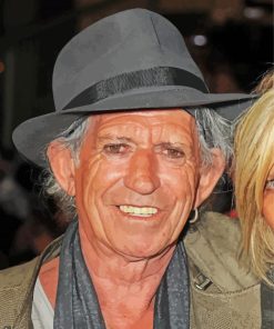 Keith Richards Smiling Diamond Paintings