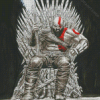 Kratos Iron Throne Diamond Paintings