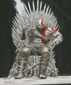 Kratos Iron Throne Diamond Paintings