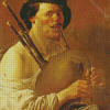 Man Playing Bagpipes Art Diamond Paintings