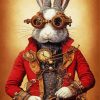 Mr Steampunk Rabbit Diamond Painting