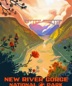 New River Gorge National Park Diamond Paintings