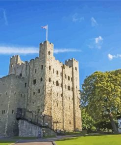 Rochester Castle England Buildings Diamond Paintings