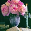 Still Life With Peonies Flowers Diamond Paintings