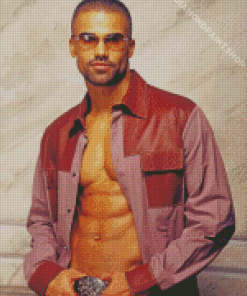 Stylish Shemar Moore Diamond Painting