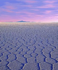 Sunset Over Bolivia Uyuni Salt Flat Diamond Paintings