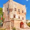 Tower Of Markellos In Aegina Greece Diamond Paintings