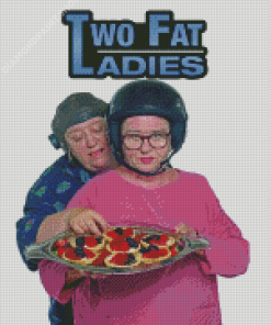 Two Fat Ladies Poster Diamond Paitntings