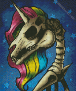 Unicorn Skull Diamond Paintings