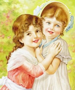 Victorian Vintage Children Diamond Paintings