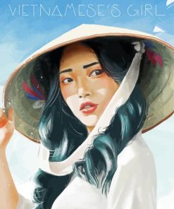 Vietnamese Girl Art Diamond Paintings