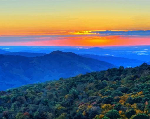 Virginia Blue Ridge Mountains Diamond Paintings