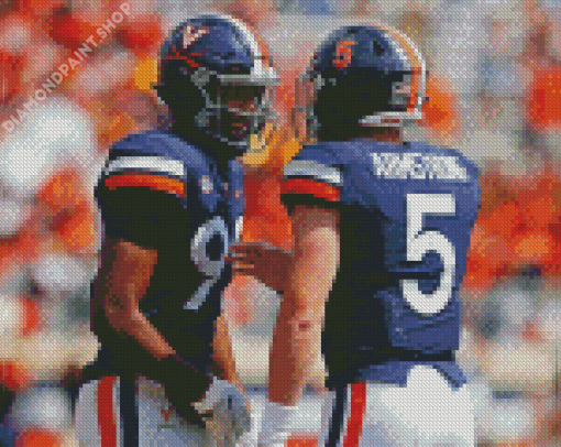 Virginia Football Players Diamond Paintings