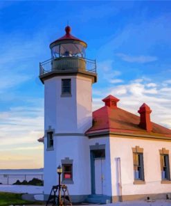 Washington Lighthouse Diamond Paintings