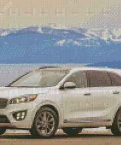 White Kia Sorento Diamond Paintings