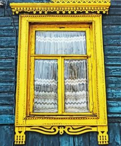 Yellow Window Diamond Paintings