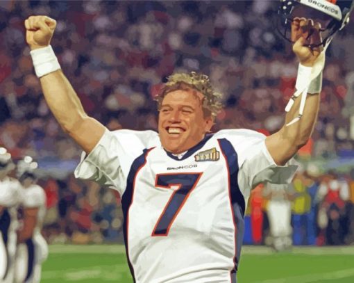 Young John Elway Diamond Paintings