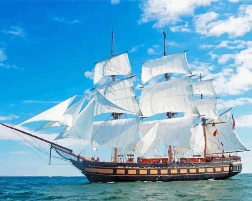 Aesthetic American Tall Ships Diamond Paintings