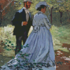 Aesthetic Impressionism Couple Illustration Diamond Paintings