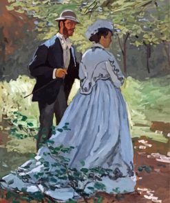 Aesthetic Impressionism Couple Illustration Diamond Paintings