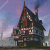 Aesthetic Medieval Inn Diamond Painting