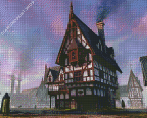 Aesthetic Medieval Inn Diamond Painting