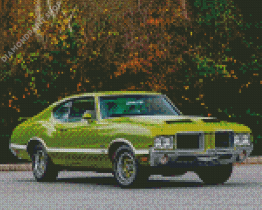 Aesthetic Oldsmobile 442 Illustration Art Diamond Paintings