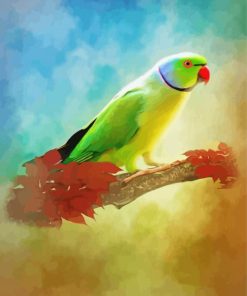 Aesthetic Ring Neck Bird Diamond Painting