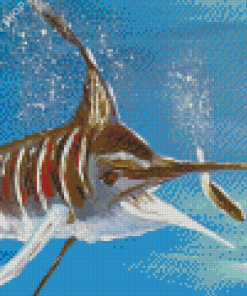 Aesthetic Marlin Swordfish Diamond Painting