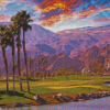 Aesthetic Palm Desert View Diamond Painting