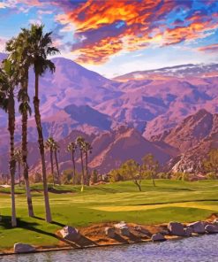 Aesthetic Palm Desert View Diamond Painting