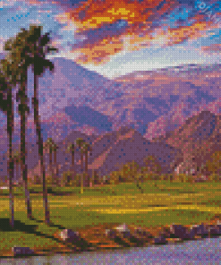 Aesthetic Palm Desert View Diamond Painting