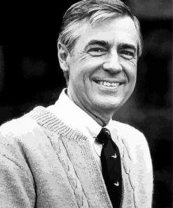 Black And White Mr. Rogers Diamond Paitntings