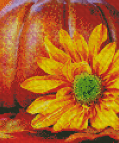 Cool Fall Pumpkin Scene Diamond Paintings