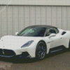 Cool Pearl White MC20 Maserati Diamond Paintings