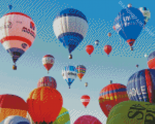 Flying Hot Air Balloons Bristol Diamond Paintings